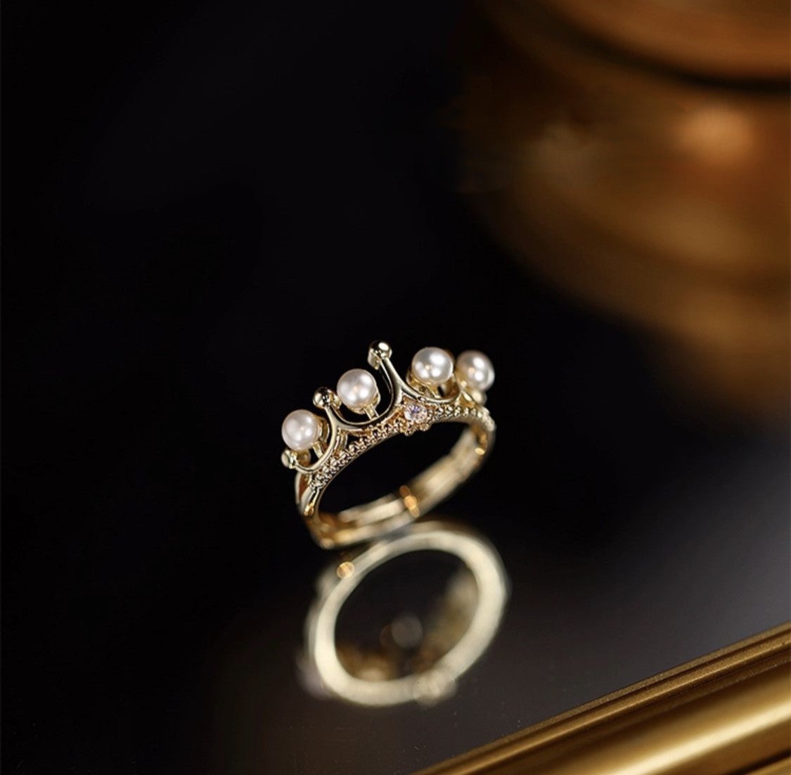 BAGUE DE PERLES ÉBLOUISSANTES