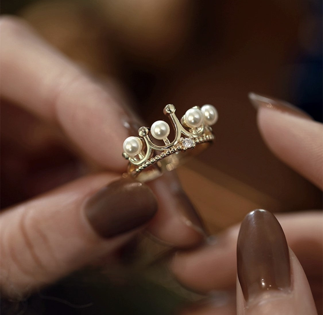 BAGUE DE PERLES ÉBLOUISSANTES