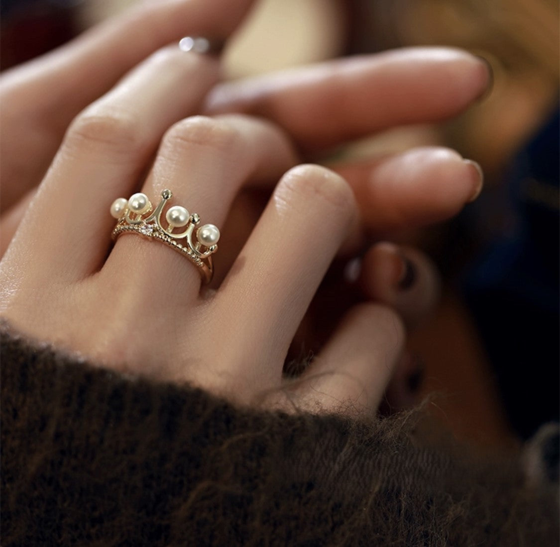 BAGUE DE PERLES ÉBLOUISSANTES