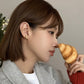 Boucles d'oreilles courbes croissant