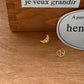 Boucles d'oreilles courbes croissant
