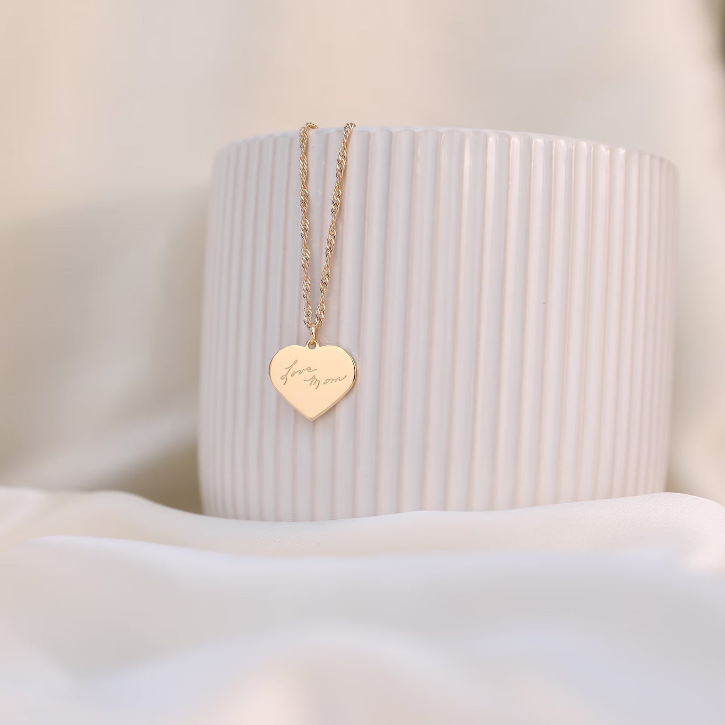 Classic Heart Handwriting Necklace